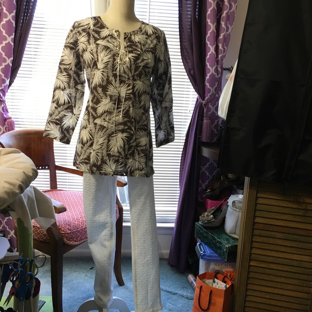 Michael Kors 100% linen tunic sz Med - Picture 8 of 8